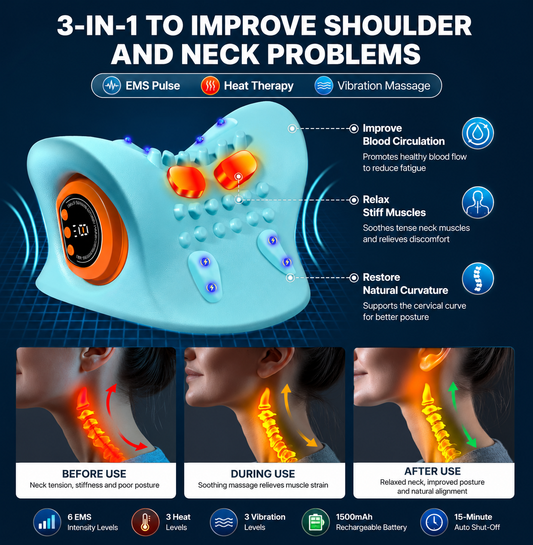 Electric Cervical Neck Stretcher Massager