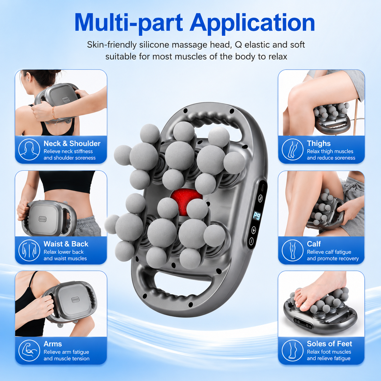 Comfave Deep Tissue Massage Gun - Percussion & Heat Therapy - NEW VERSION 22 HEAD