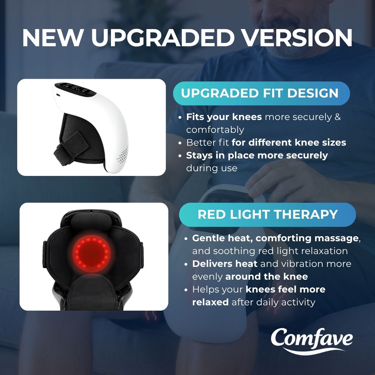 Comfave DeepVibe Heated Knee Wrap