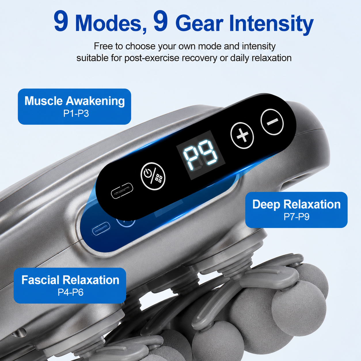 Comfave Deep Tissue Massage Gun - Percussion & Heat Therapy - NEW VERSION 22 HEAD