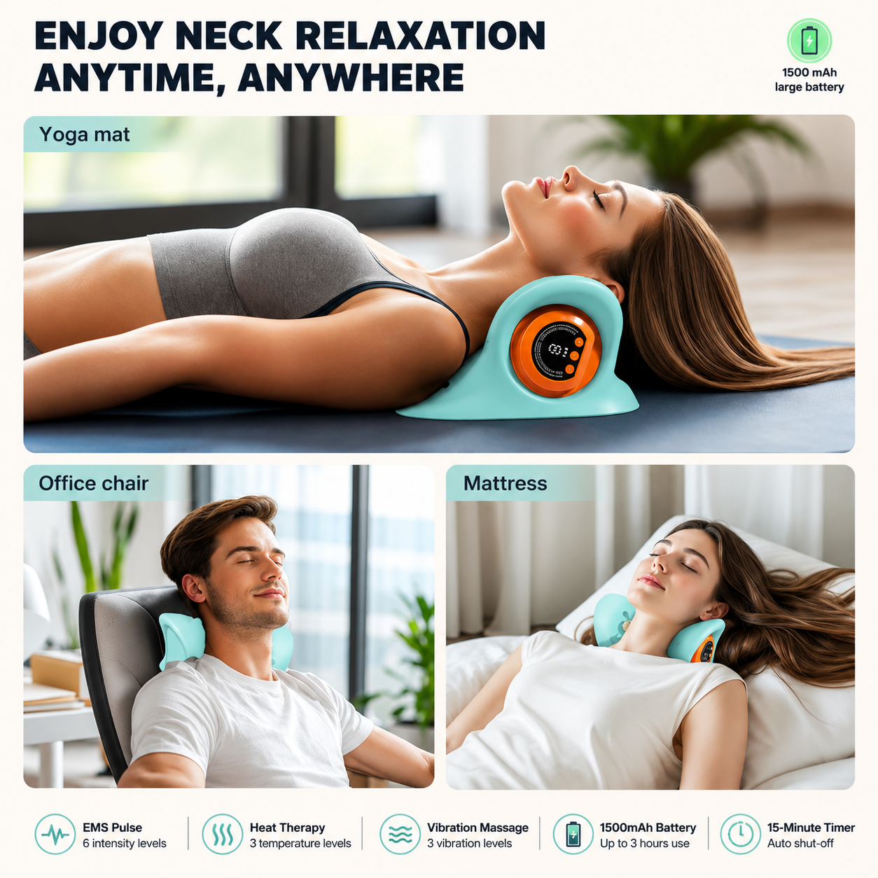 Electric Cervical Neck Stretcher Massager